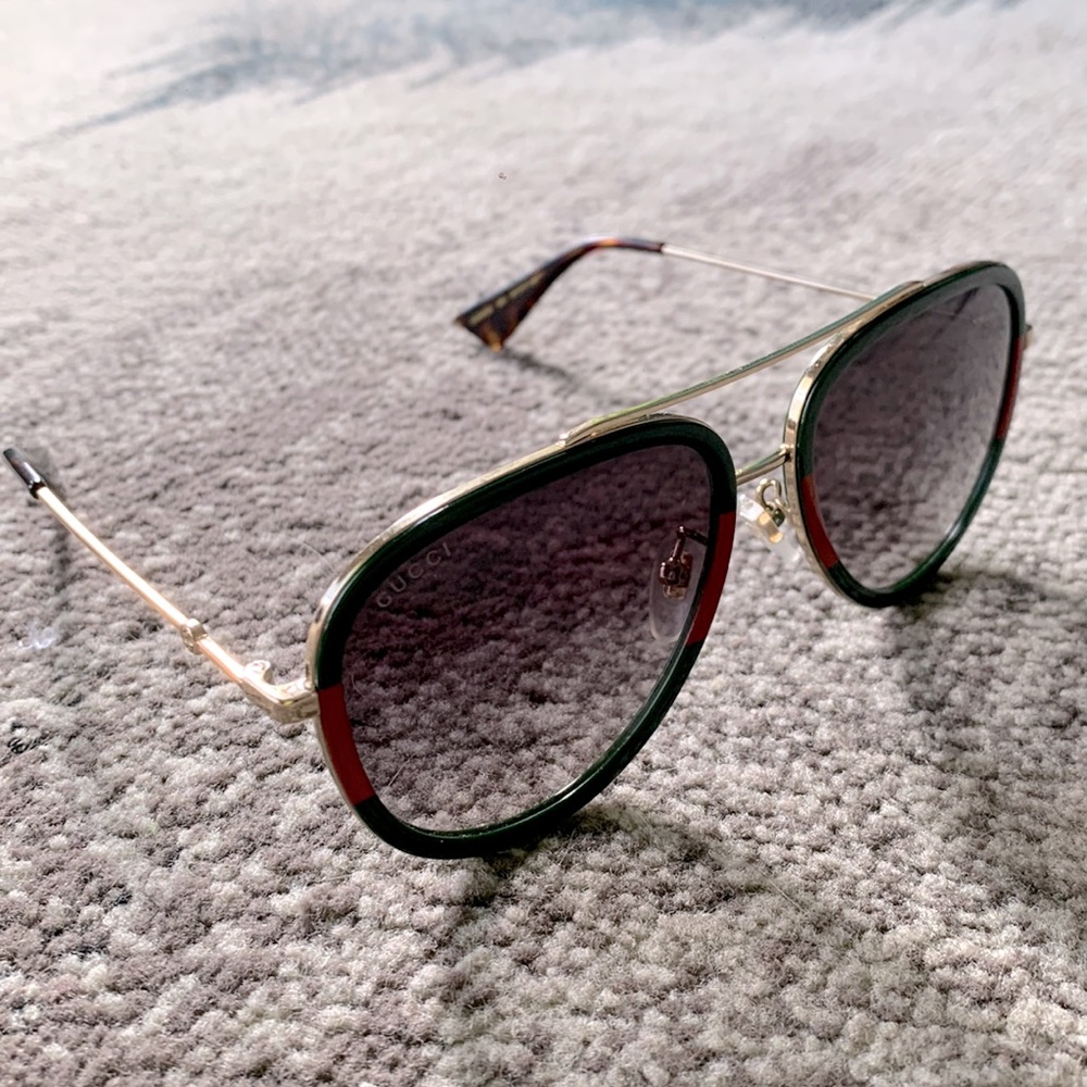 Authentic Gucci Aviator Sunglasses